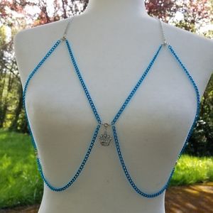 Rhinestone crown bodychain